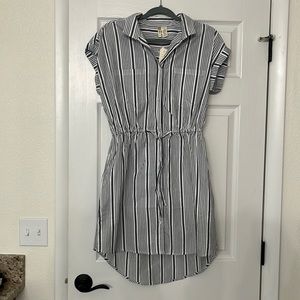 Button front shirt dress